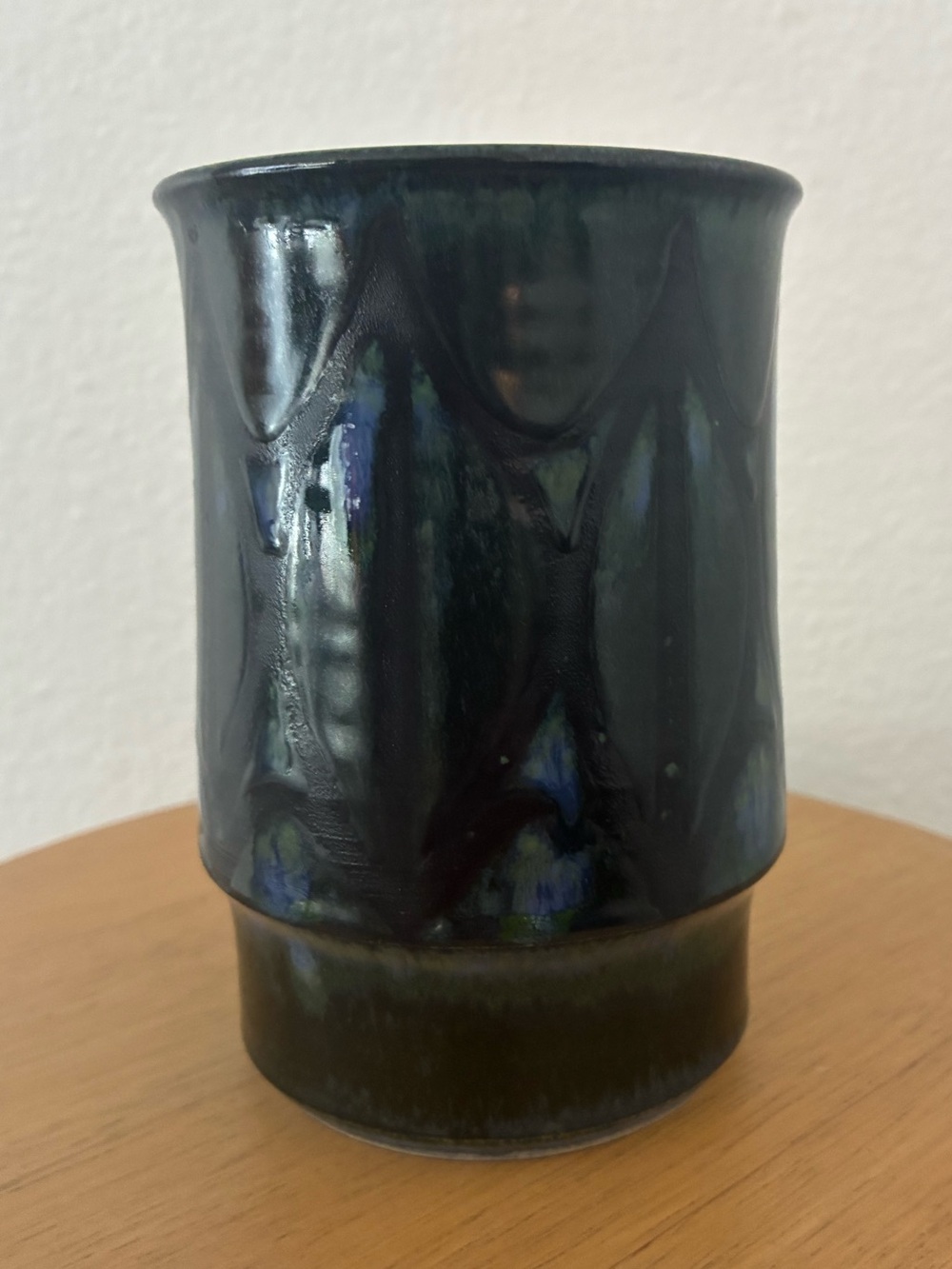Vintage MCM Iden Pottery Rye Sussex Goblet Beaker Vase Pottery